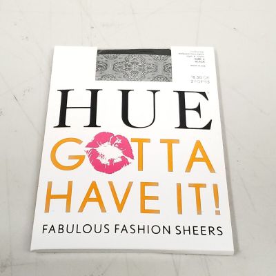 Hue Gotta Have It Control Top Micro Mesh Black Fabulous Fashion Sheers Size 3